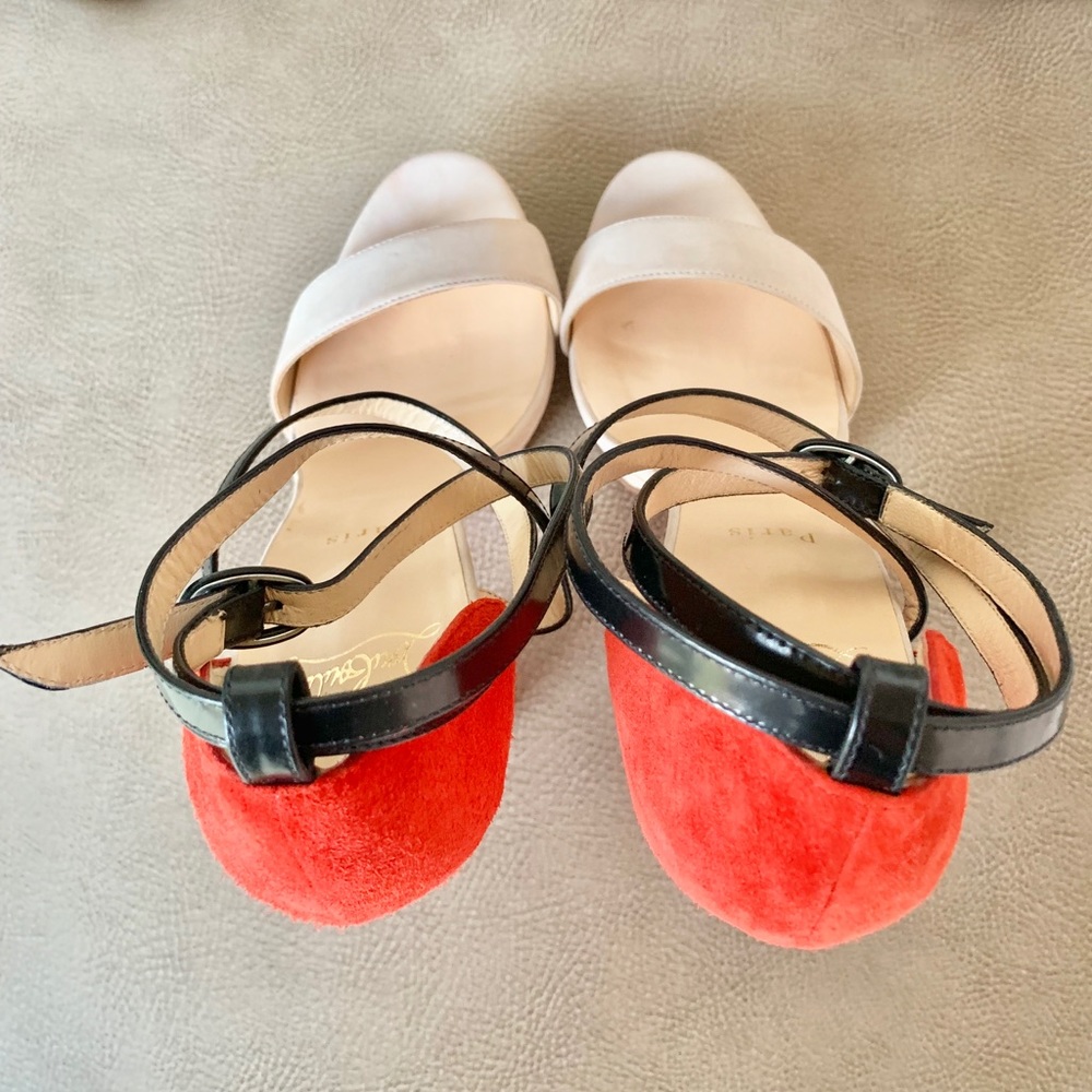 ♥️SOLD♥️💯CL SUMMERISSIMA STRAPPY HEELS 140 38 1/2 - Picture 5 of 8